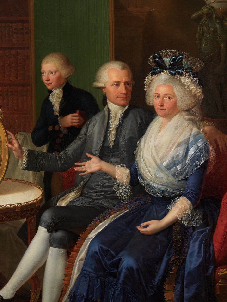 Detalhe do Retrato da família Villers de Bernard Duvivier