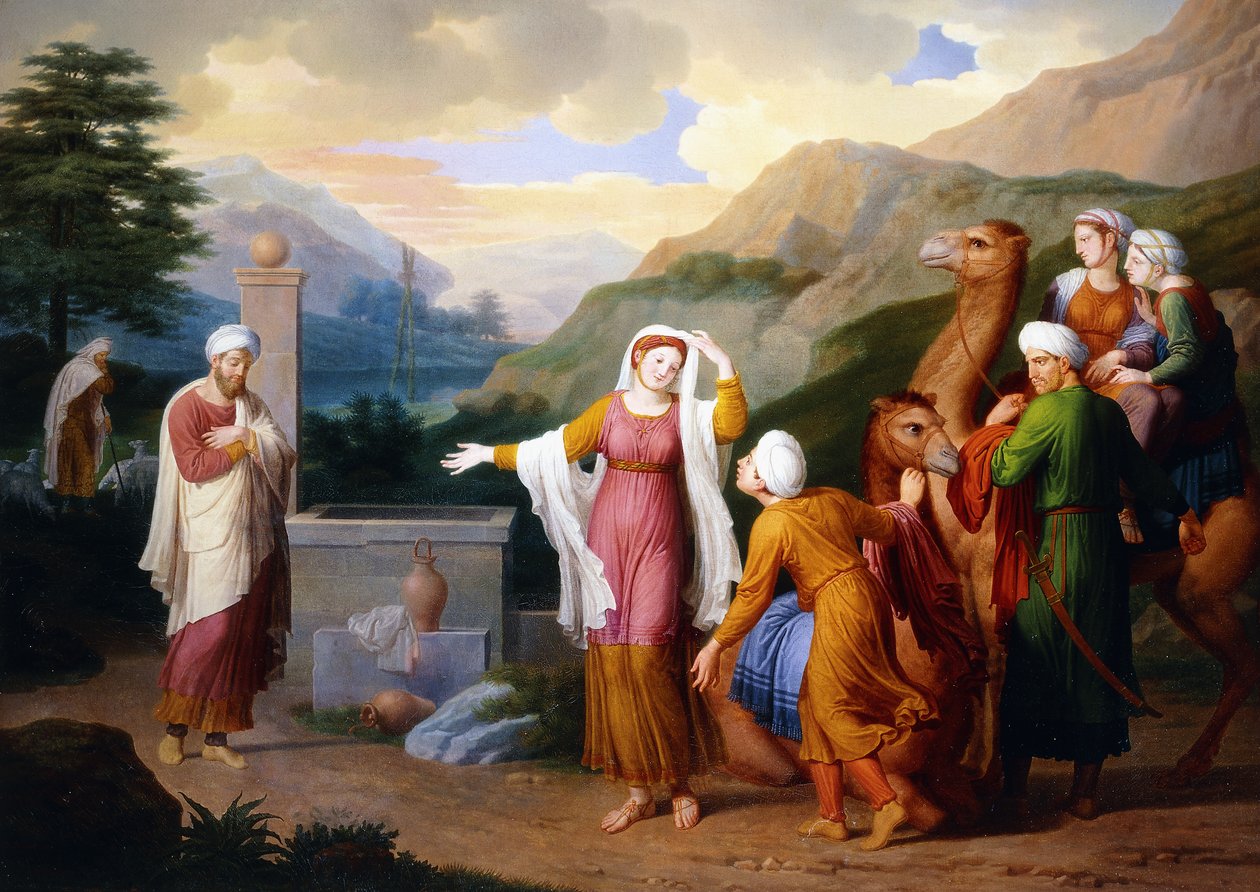 Rebecca no poço, 1824 de Bernard Duvivier