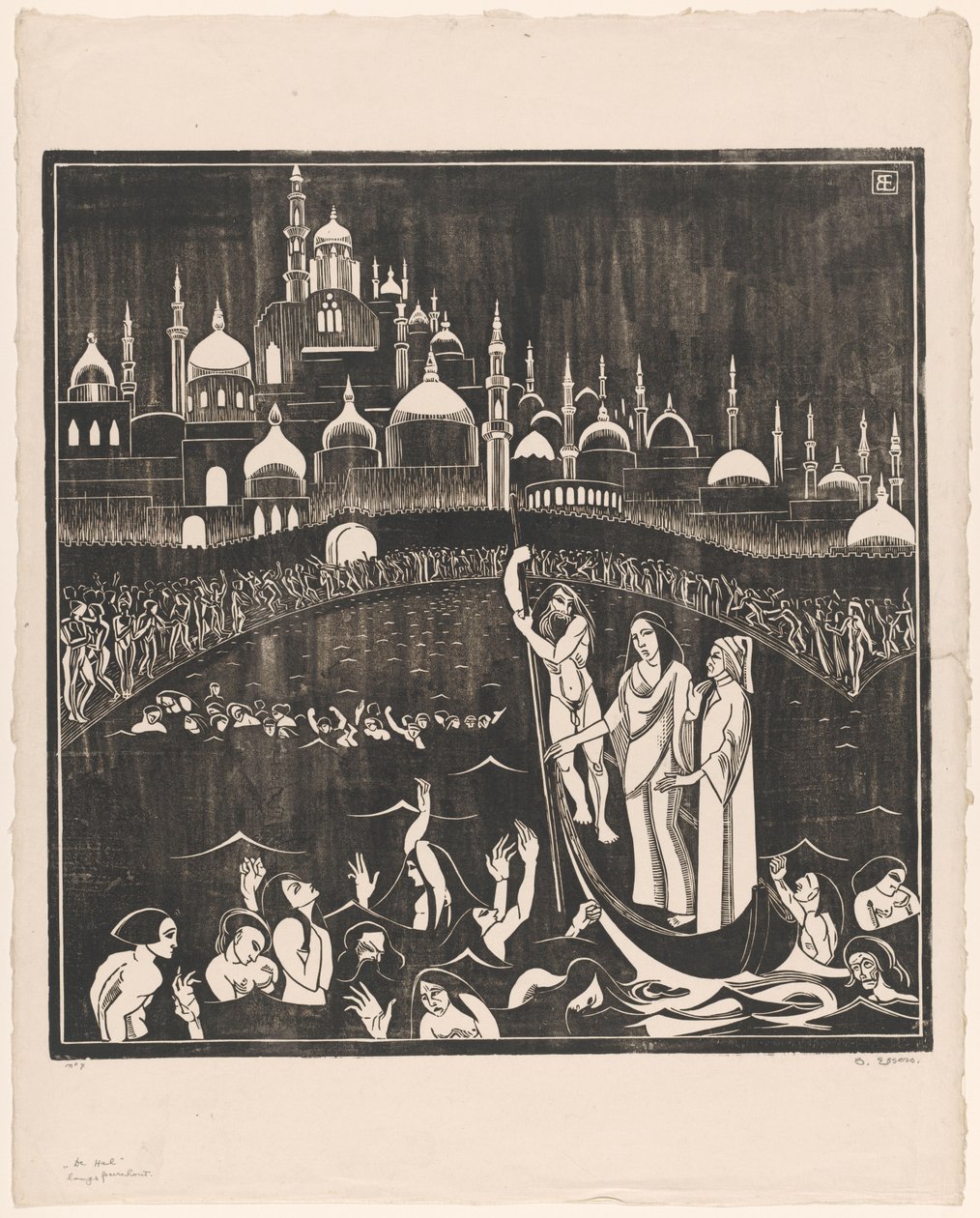 De Hel (título original no objeto) de Bernard Essers (signed by artist)