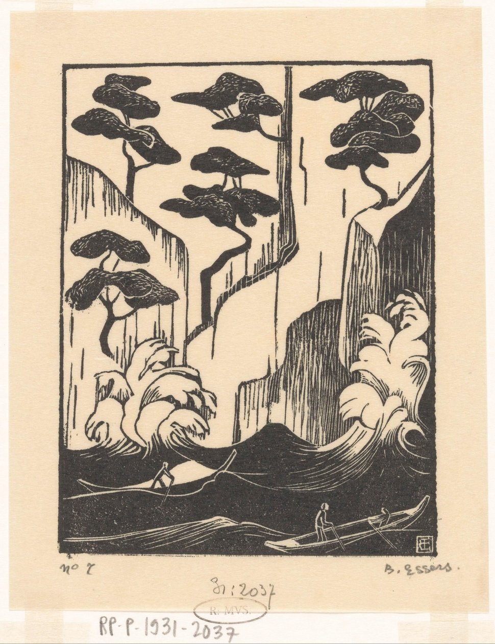Férias em Santa Margherita Ligure de Bernard Essers (signed by artist)