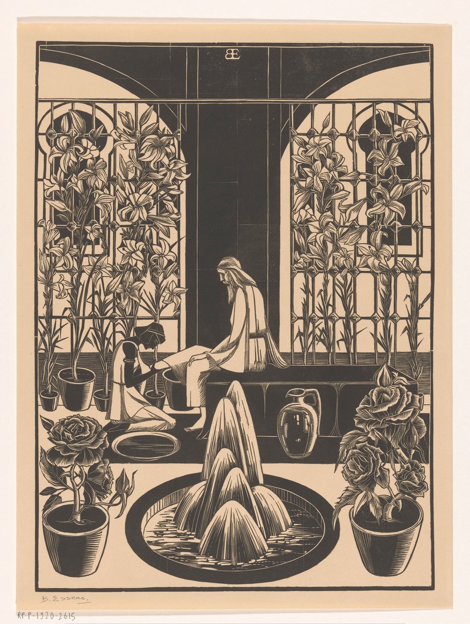 Lavagem dos pés de Bernard Essers (signed by artist)