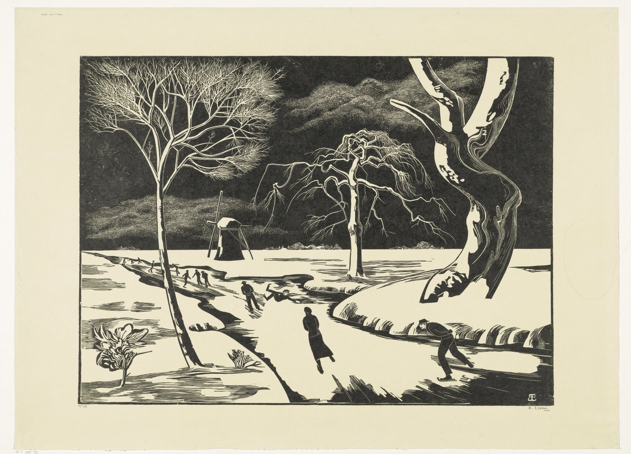 Cara de inverno, fólio de Bernard Essers