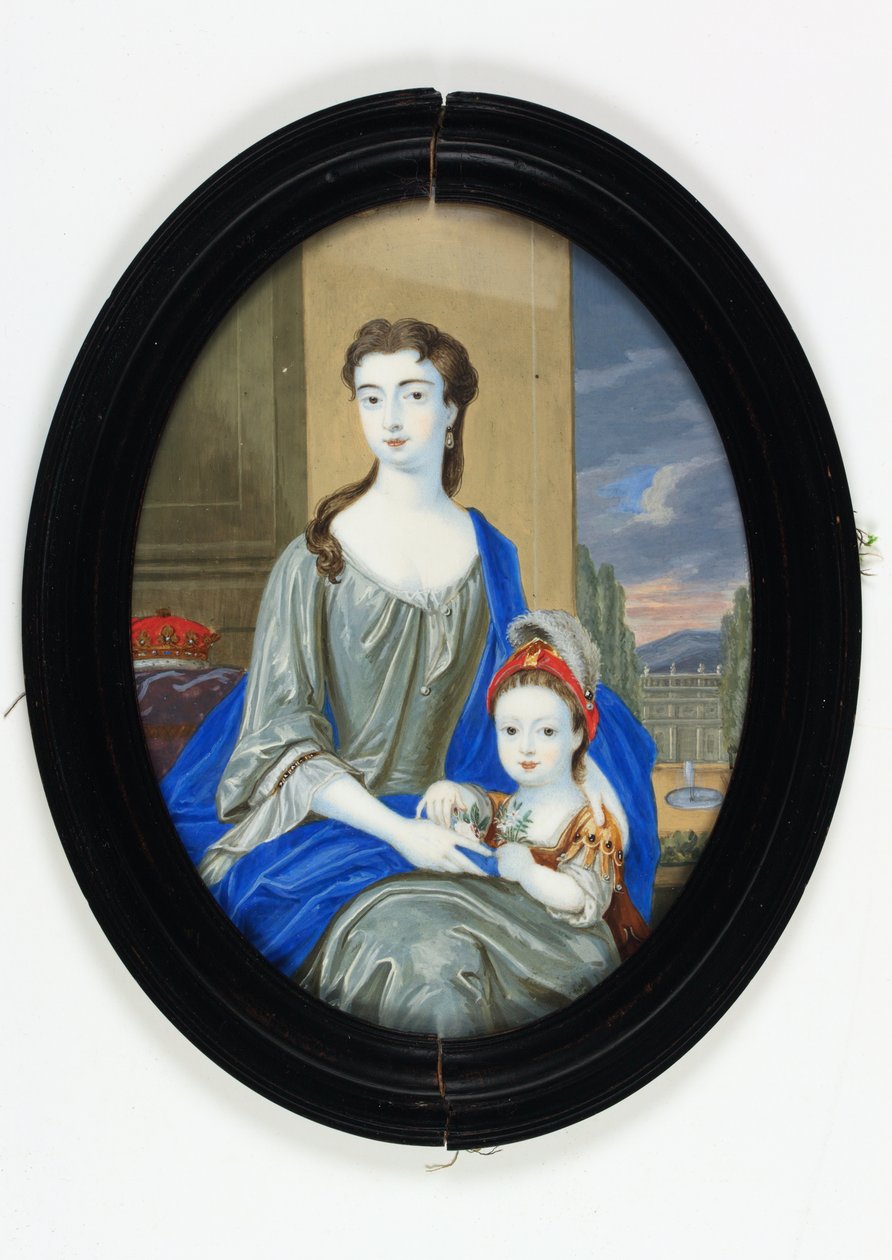 Lady Catherine Darnley, Duquesa de Buckingham (esmalte) de Bernard III Lens