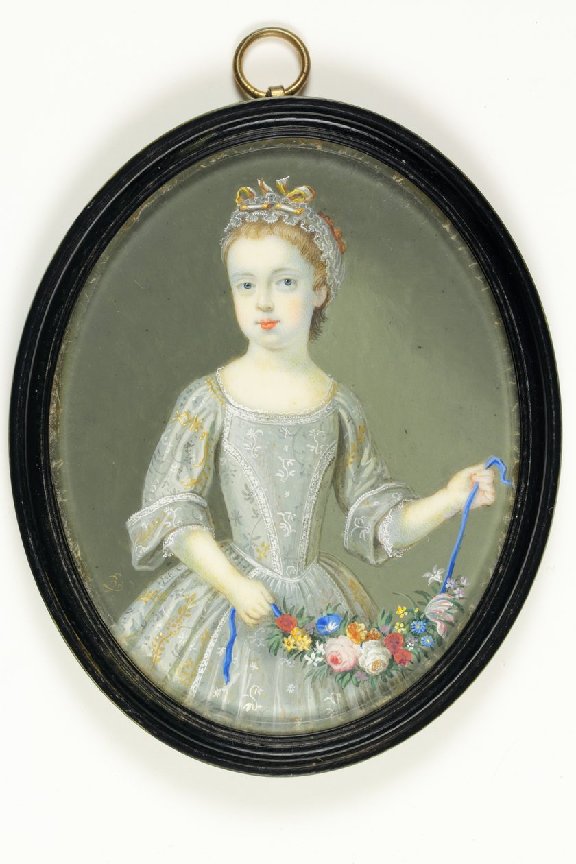Margaret Cavendish Holles Harley, depois Duquesa de Portland (aguarela em marfim) de Bernard III Lens