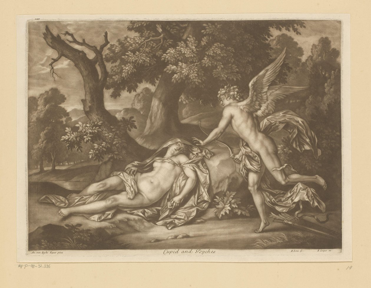 Cupido en Psyche
Cupido e Psyches (título sobre o objecto) de Bernard Lens (II)