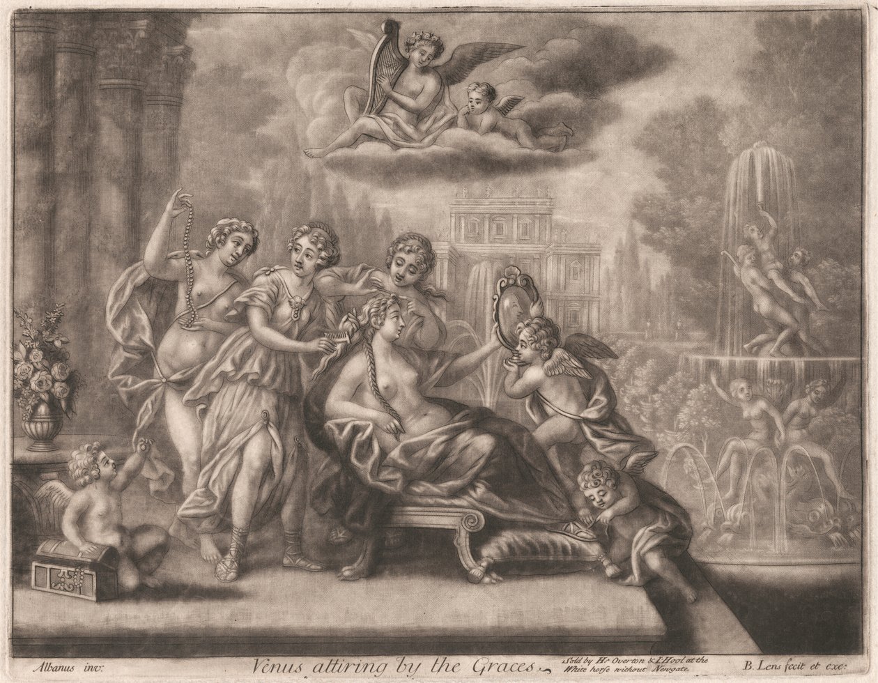 Vénus Attiring by the Graces de Bernard Lens