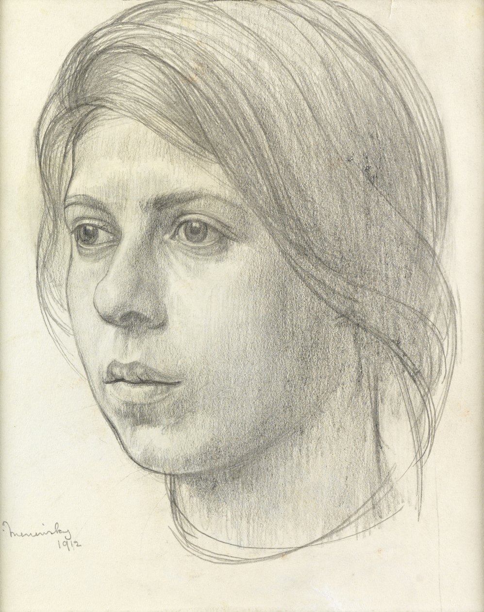 Cabeça de uma menina de Bernard Meninsky