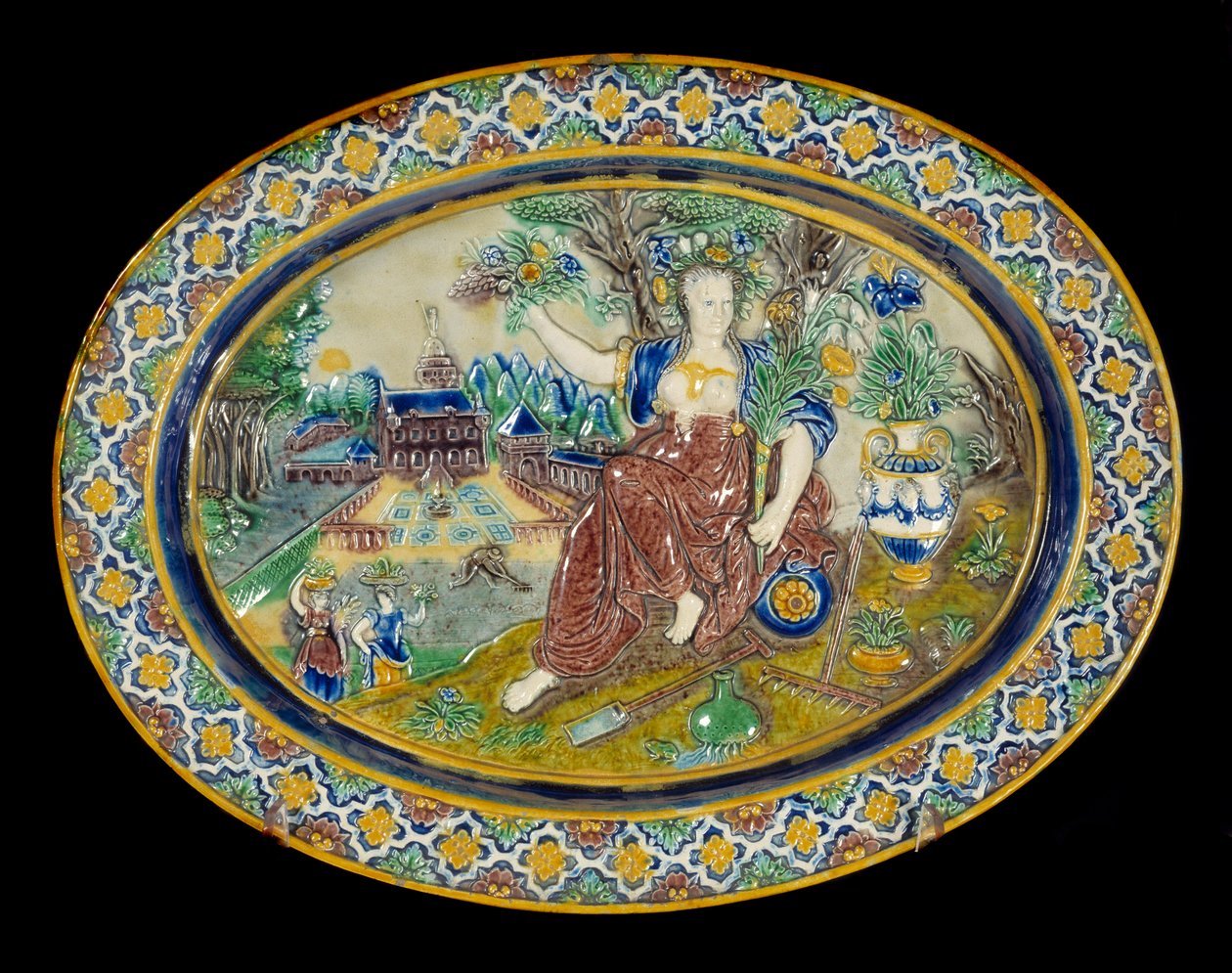 La belle jardiniere Cerâmica en terre vernissee de Bernard Palissy (1510-1589) de Bernard Palissy