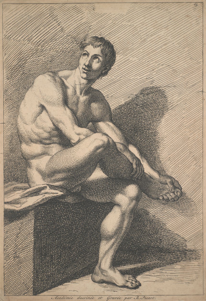 Academia desenhada e gravada por B. Picart de Bernard Picart