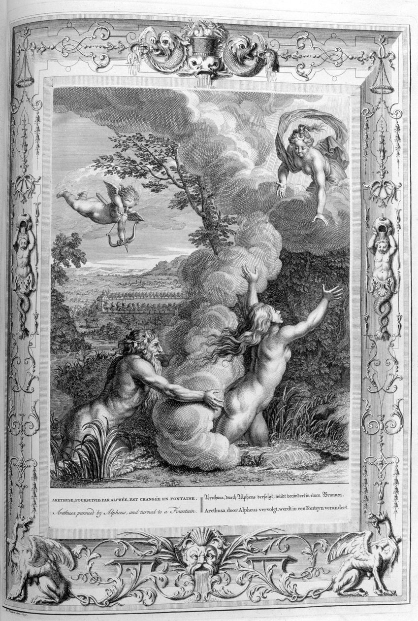 Arethusa (gravura) de Bernard Picart