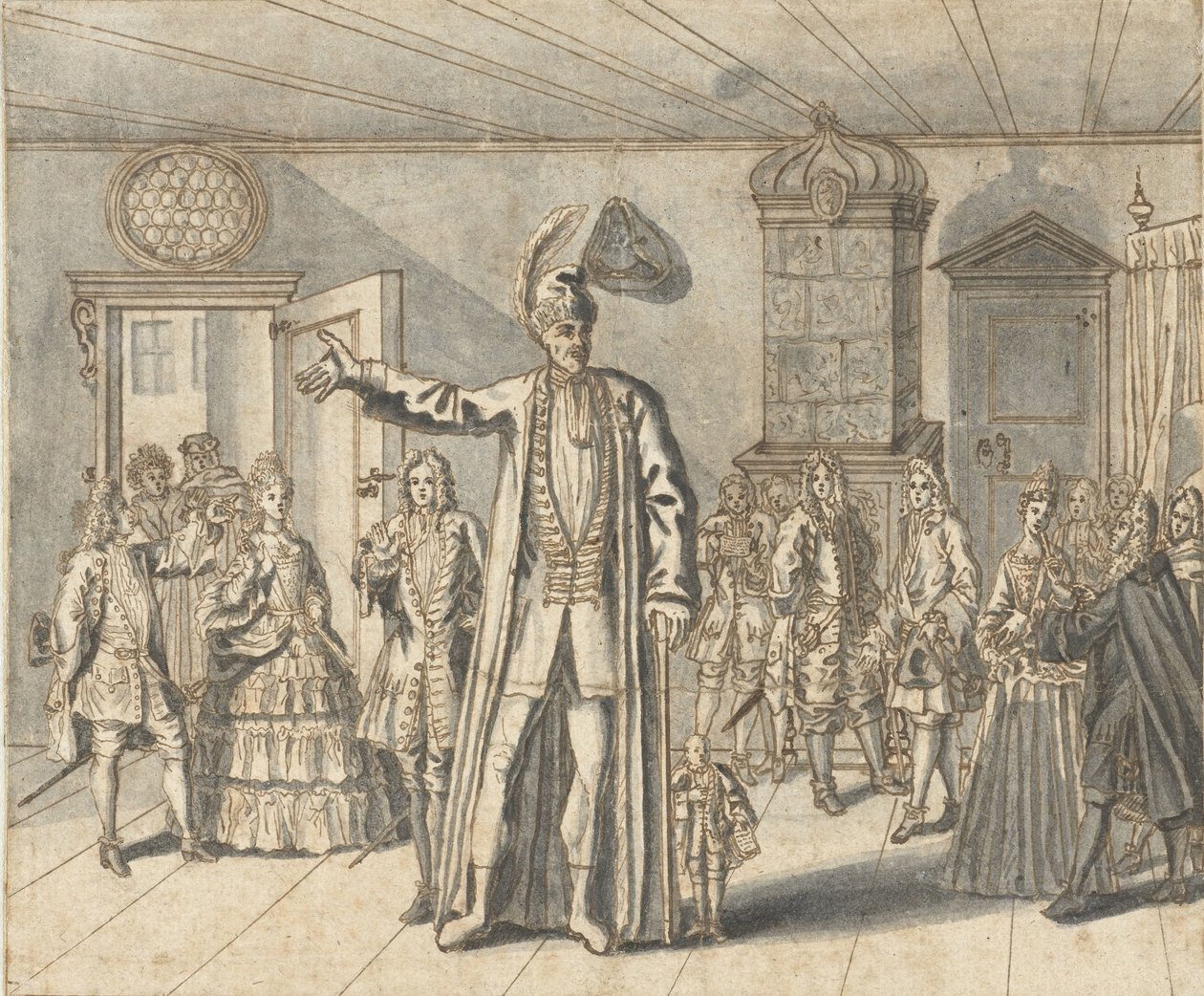 O gigante Cajanus em Haarlem de Bernard Picart