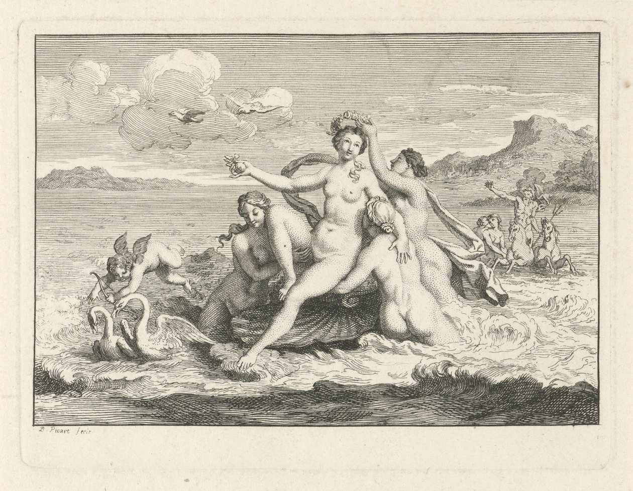 Nascimento de Vênus de Bernard Picart