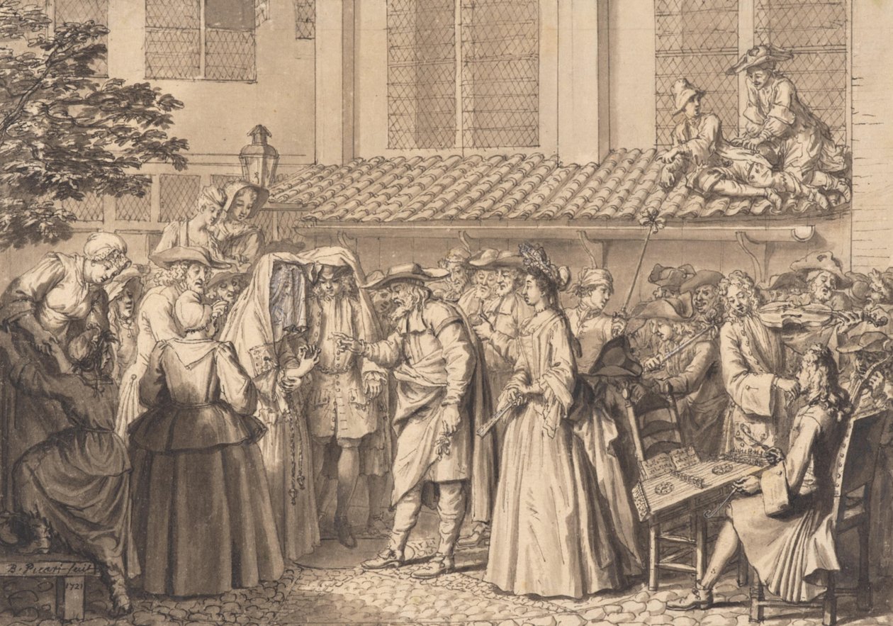 Casamento entre os judeus da Alta Alemanha de Bernard Picart