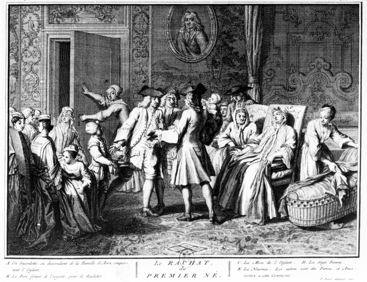 Redenção do primogênito, 1725 de Bernard Picart