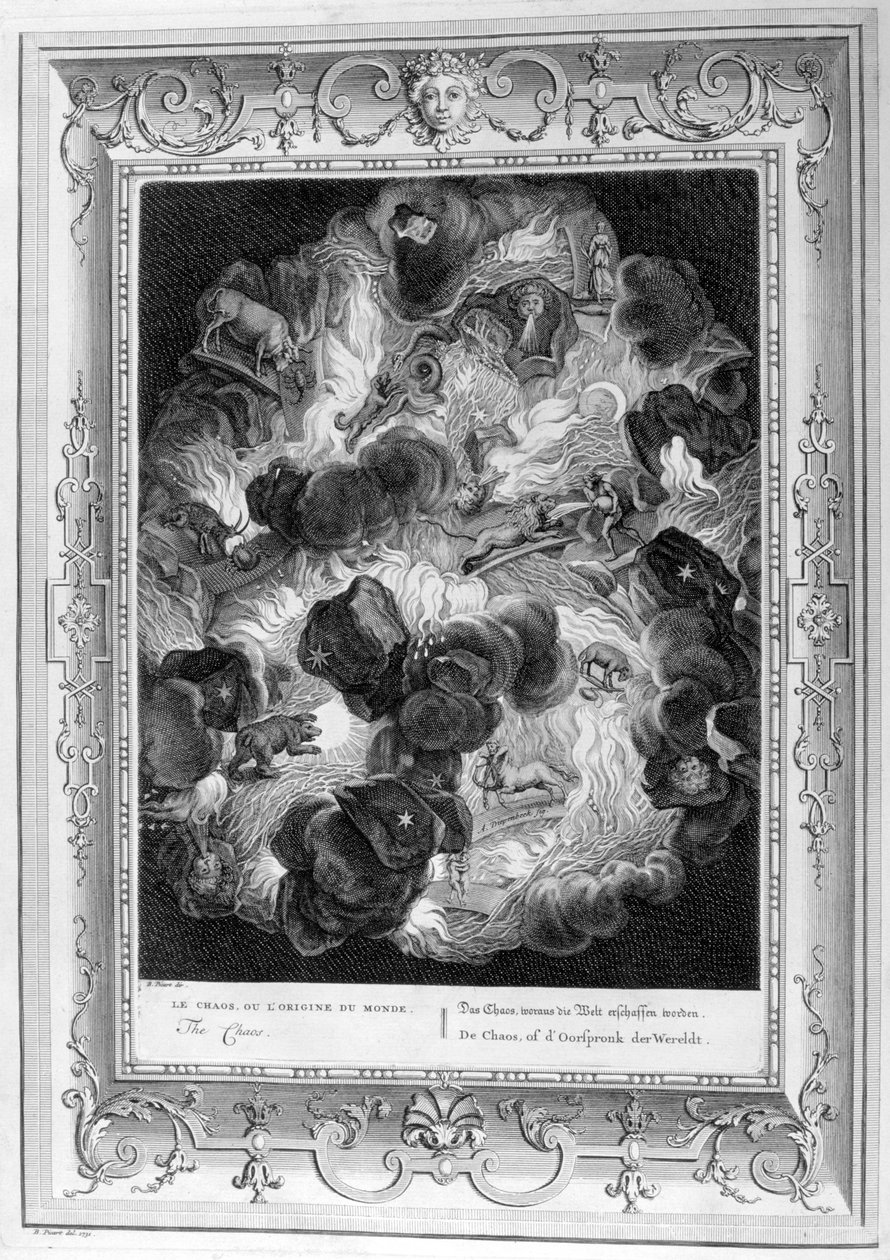 O Caos, 1733 de Bernard Picart