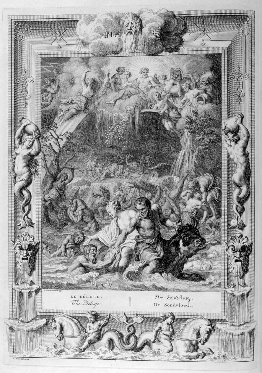 O Dilúvio, 1733 de Bernard Picart