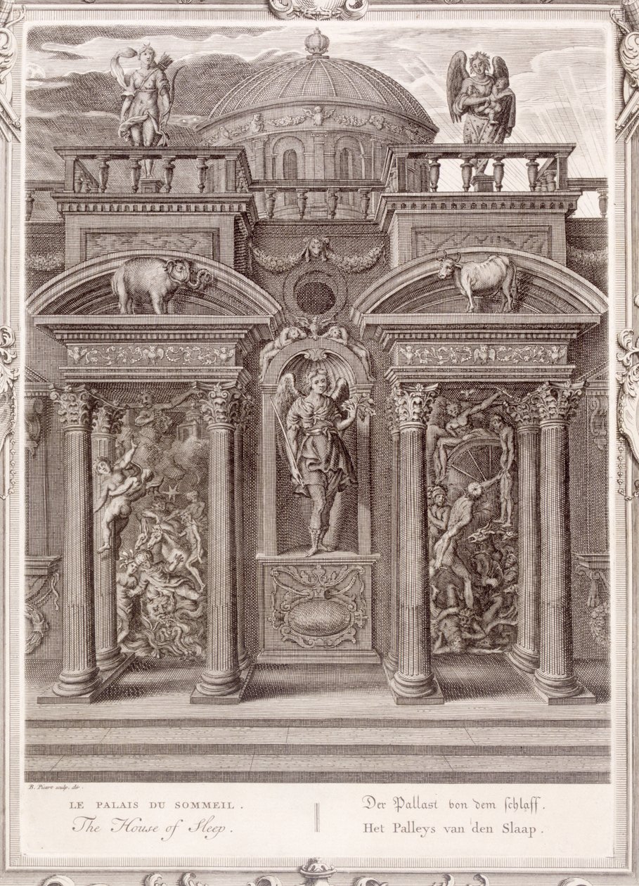 A Casa do Sono, 1731 de Bernard Picart