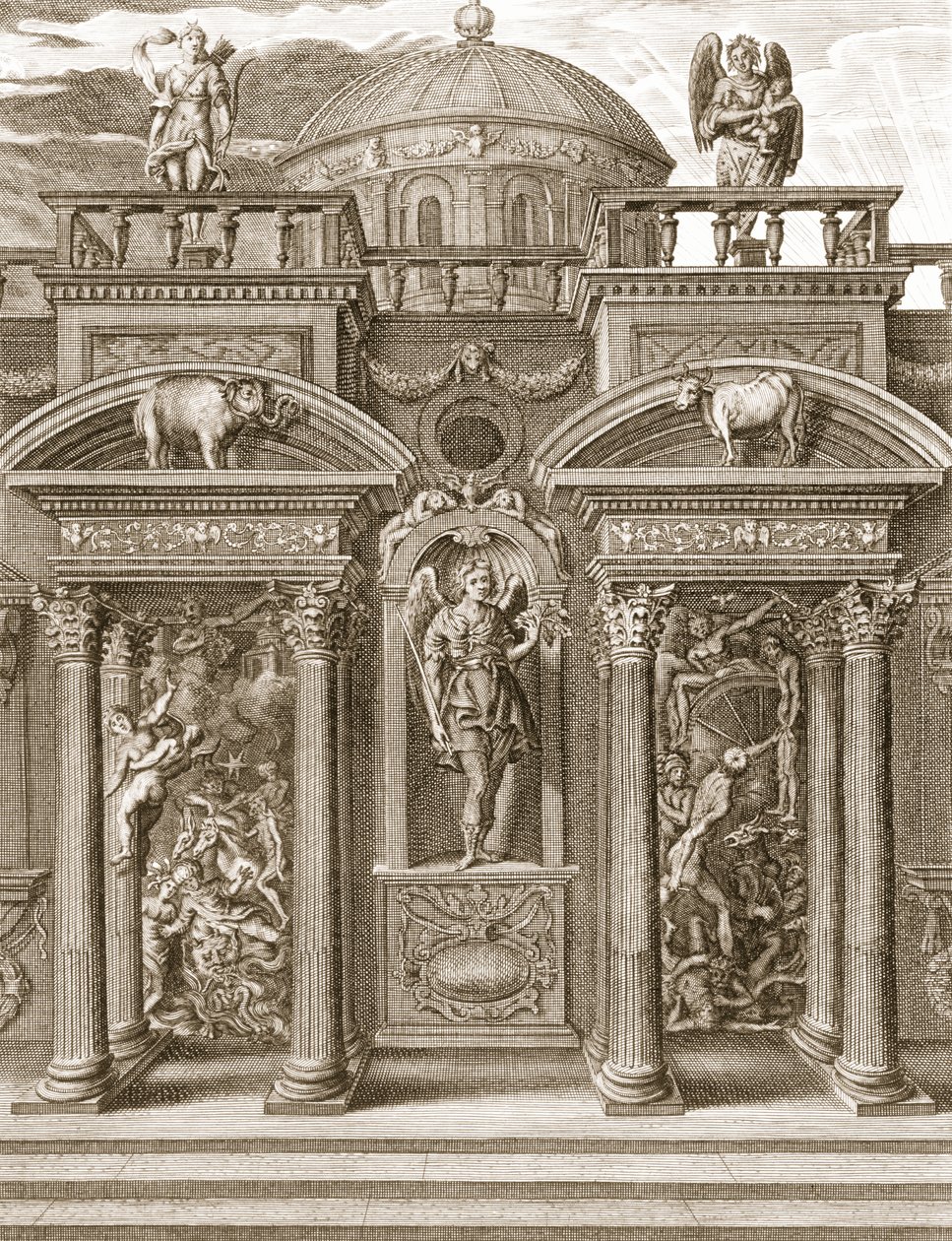 A Casa do Sono, 1731 de Bernard Picart