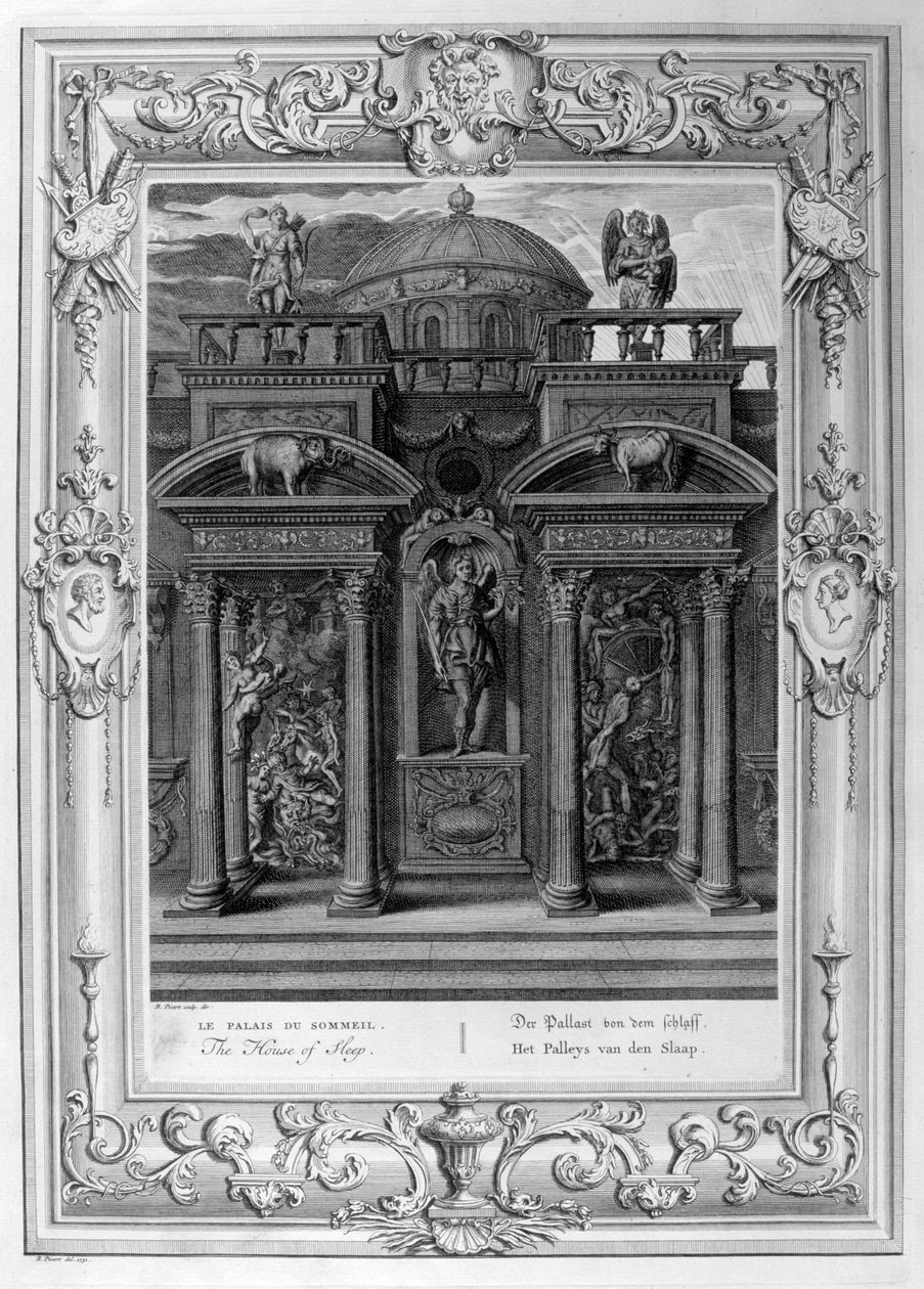 A Casa do Sono, 1733 de Bernard Picart