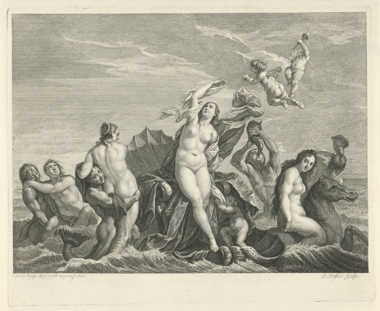 Triunfo de Galatea de Bernard Picart