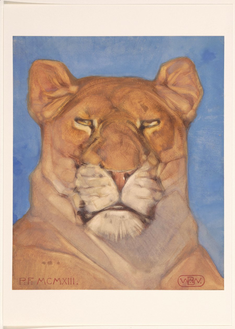 Cabeça de uma leoa de Bernard Willem Wierink