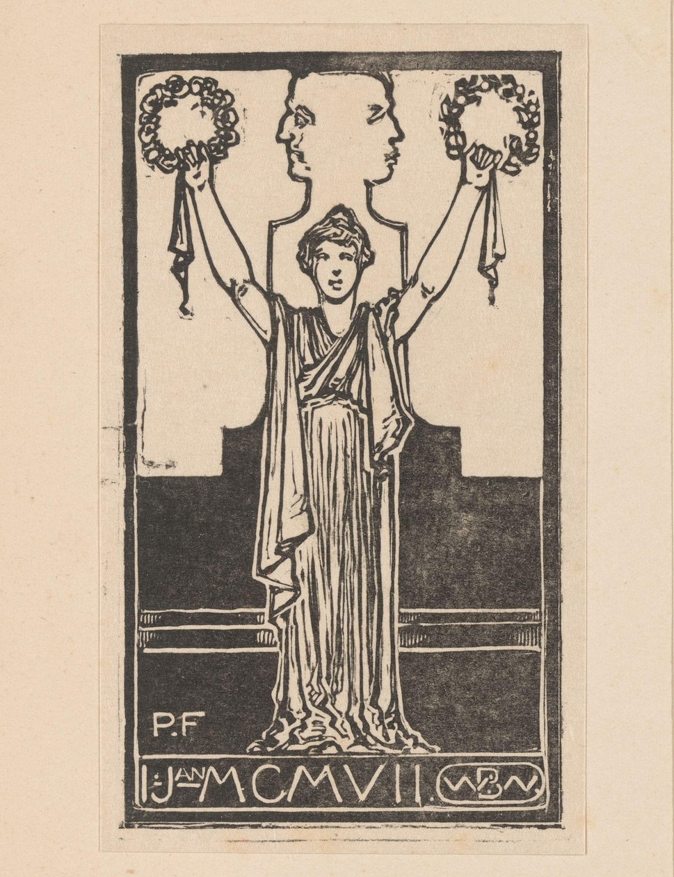 Mulher de túnica romana de Bernard Willem Wierink