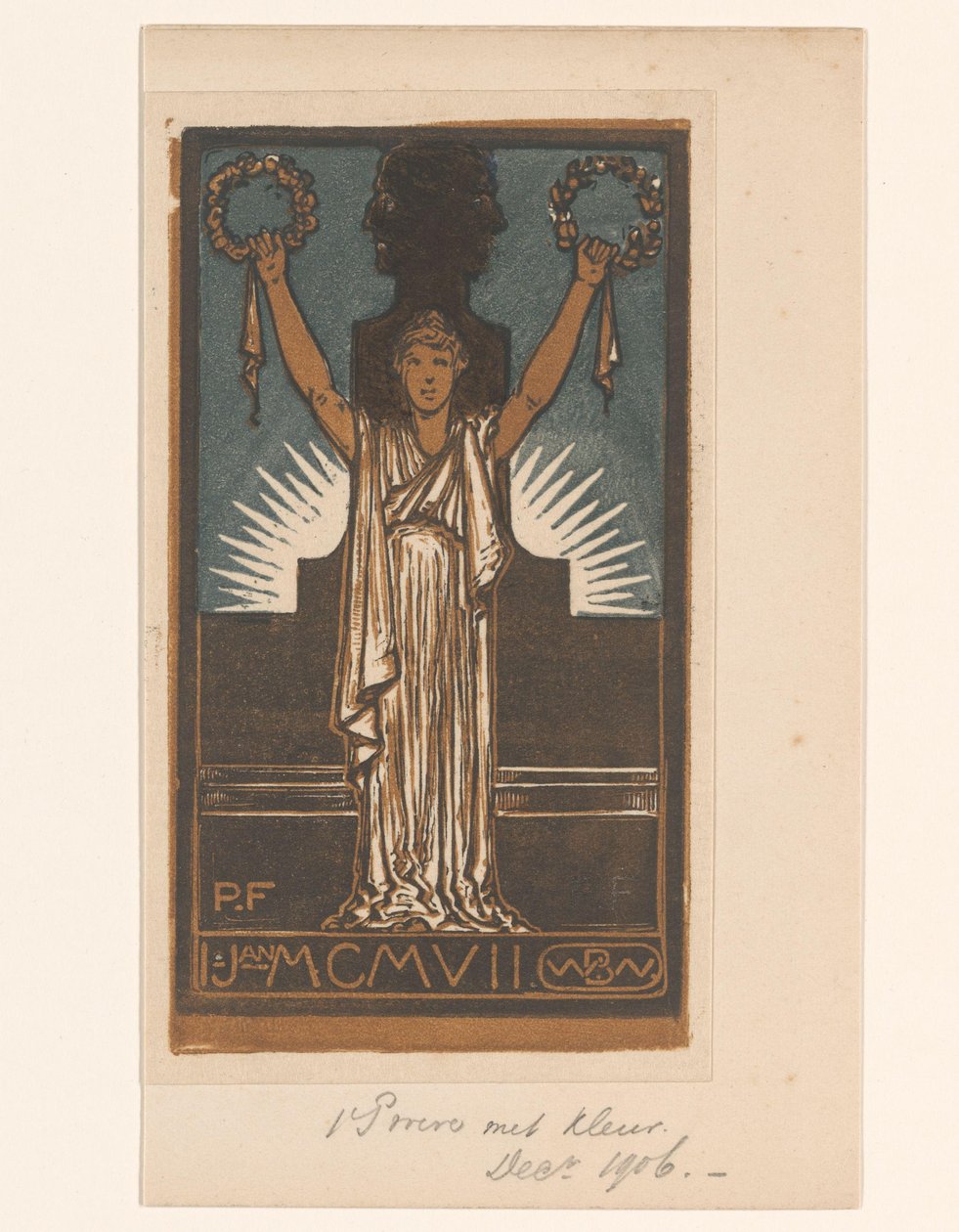 Mulher de túnica romana de Bernard Willem Wierink