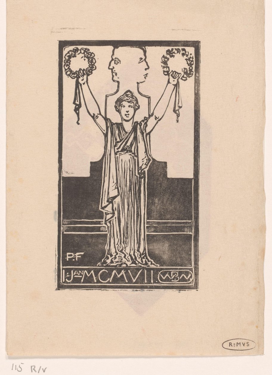 Mulher em vestes romanas de Bernard Willem Wierink