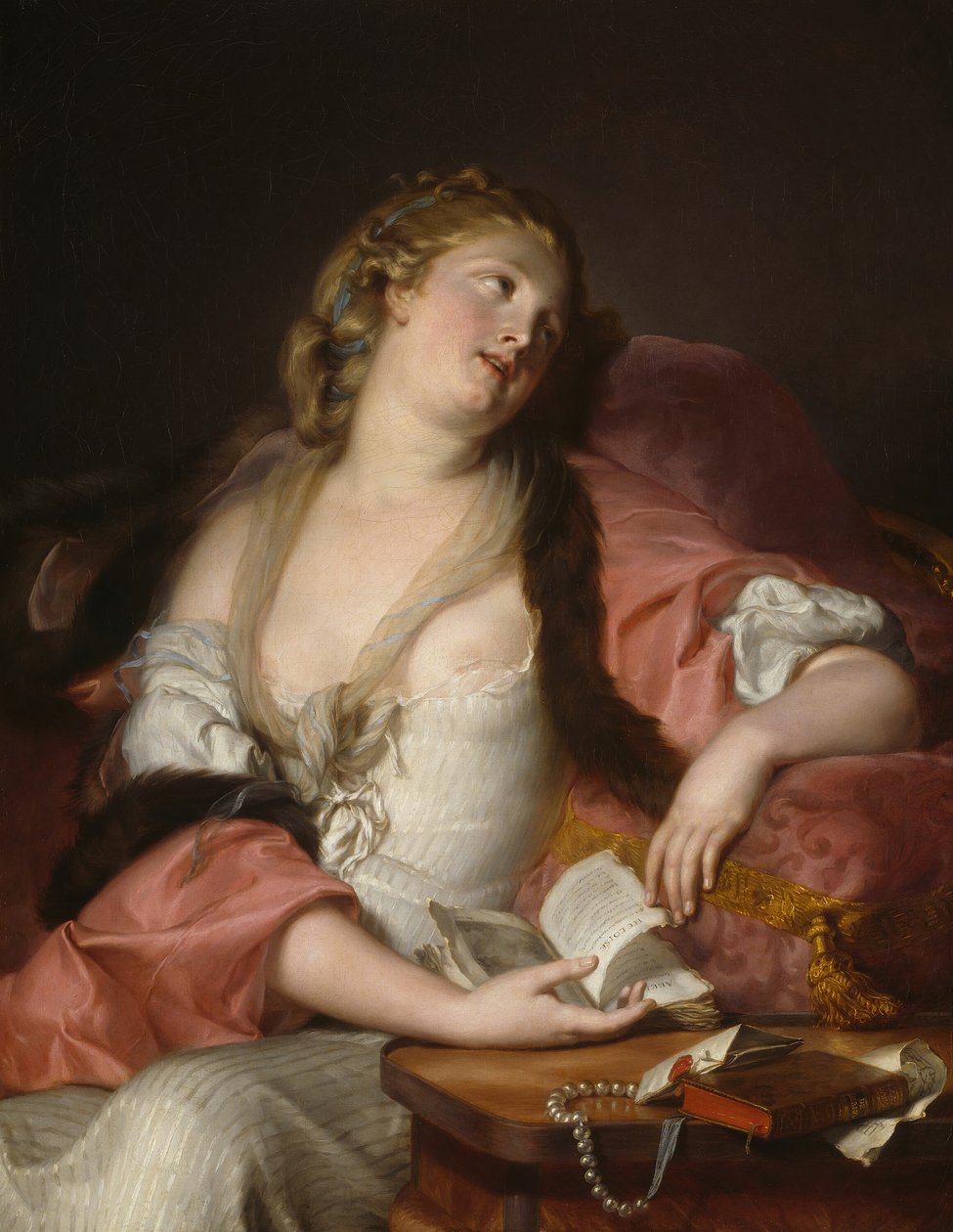 Senhora Lendo as Cartas de Heloísa e Abelardo, c. 1780. de Bernard d