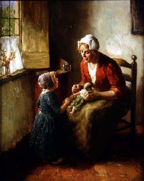 Mãe e filho de Bernard de Hoog