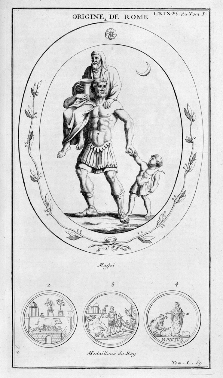 A origem de Roma, 1757 de Bernard de Montfaucon