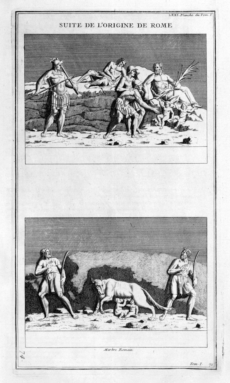 A origem de Roma, 1757 de Bernard de Montfaucon
