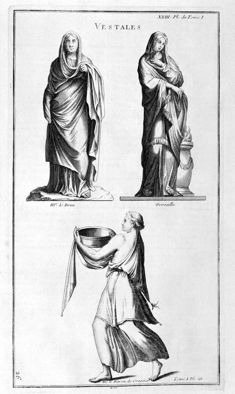 Vestal, 1747 de Bernard de Montfaucon