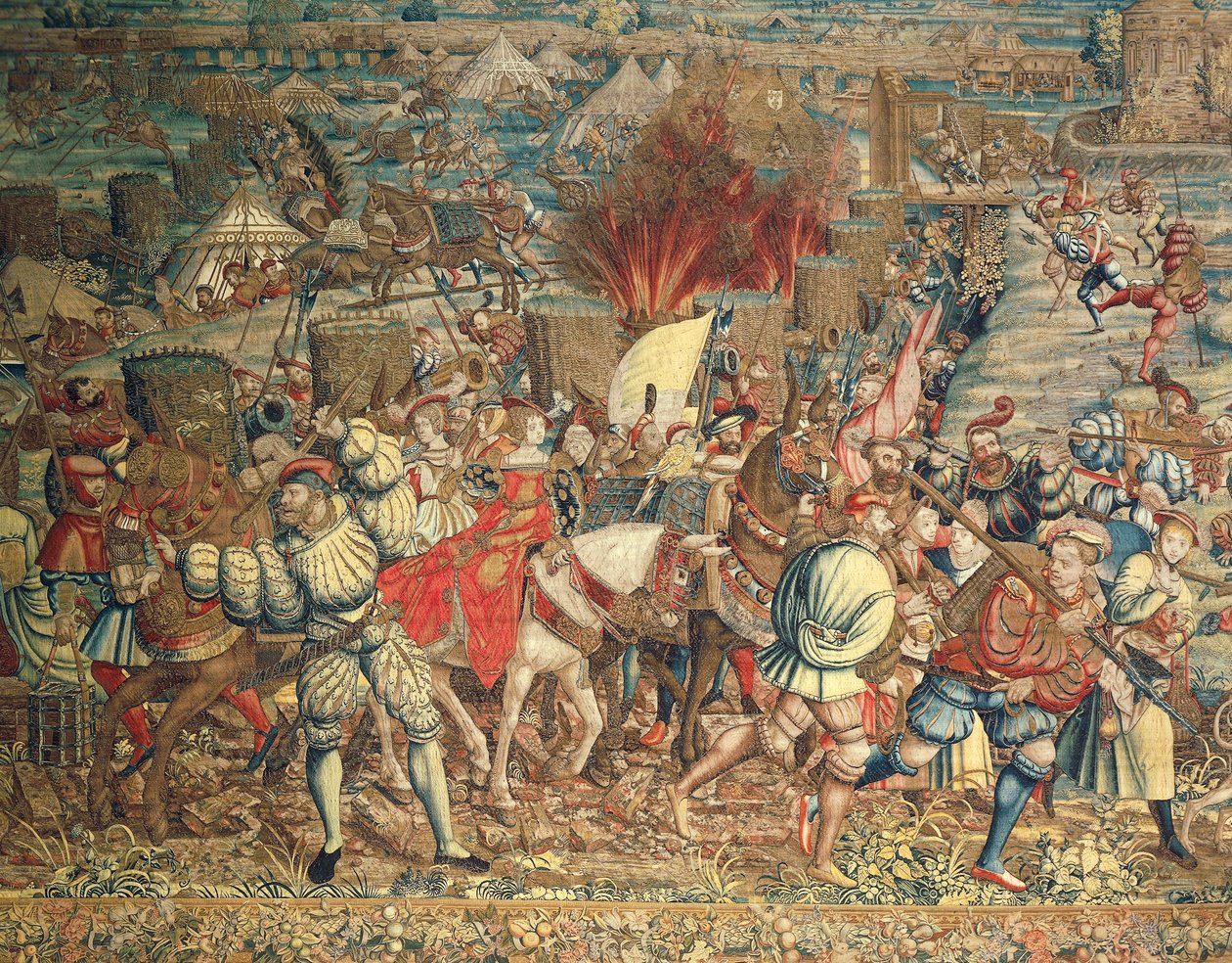 Batalha de Pavia de Bernard van (after) Orley