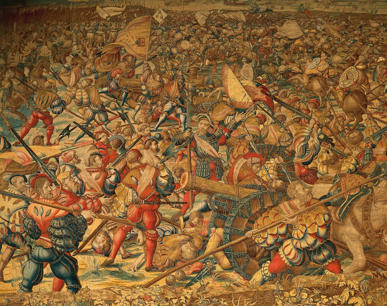 Batalha de Pavia em 1525 de Bernard van (after) Orley