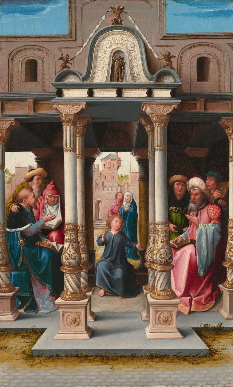 Cristo entre os médicos [anverso] de Bernard van Orley