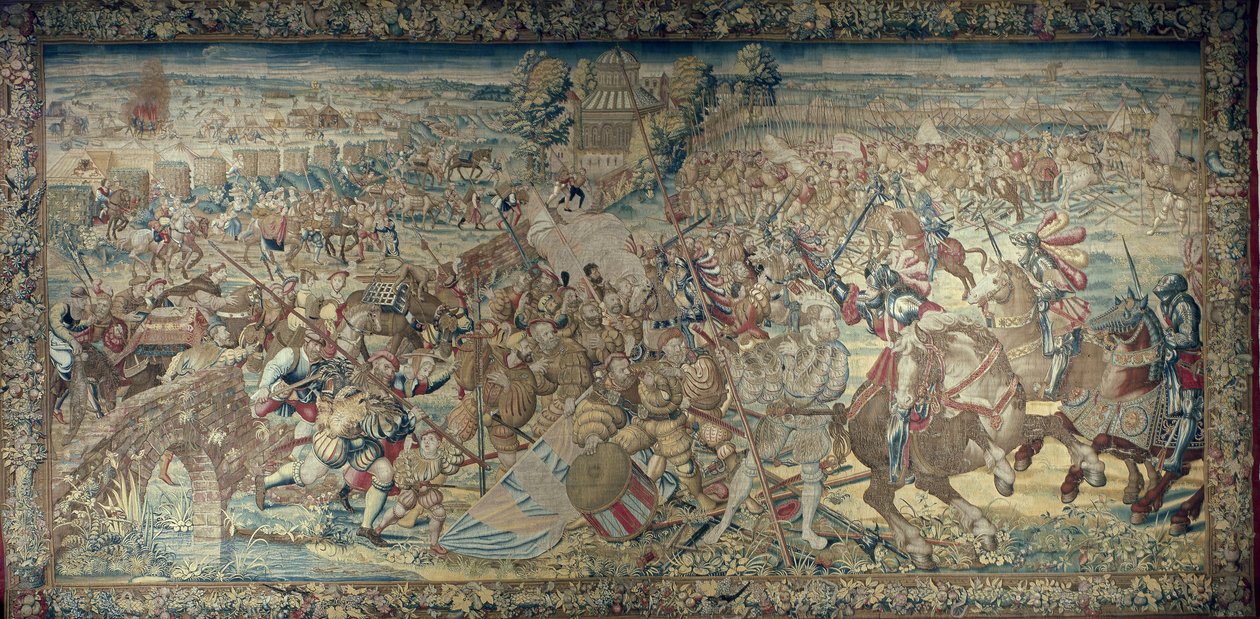 Episódio da Batalha de Pavia (1525) de Bernard van Orley