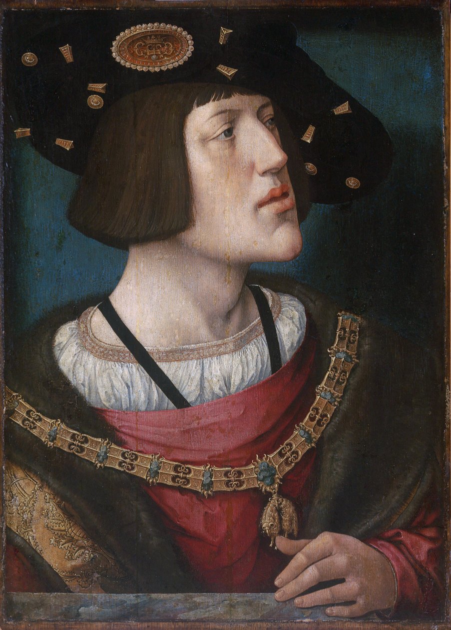 Retrato de Carlos V, Sacro Imperador Romano de Bernard van Orley