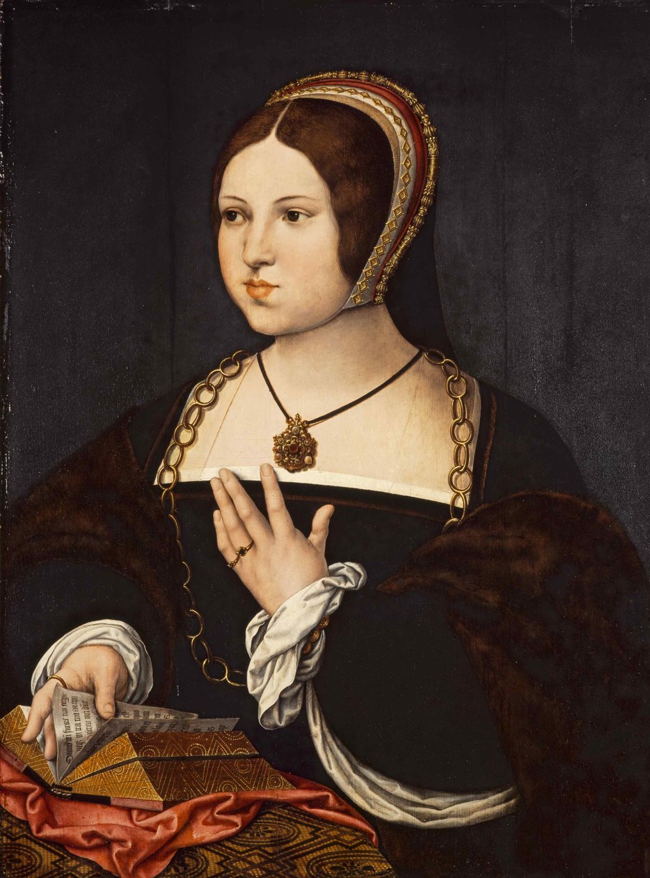 Retrato de Marie Haneton, ca. de Bernard van Orley