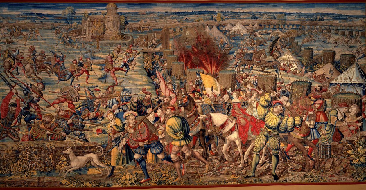A Batalha de Pavia, ca 1530. de Bernard van Orley
