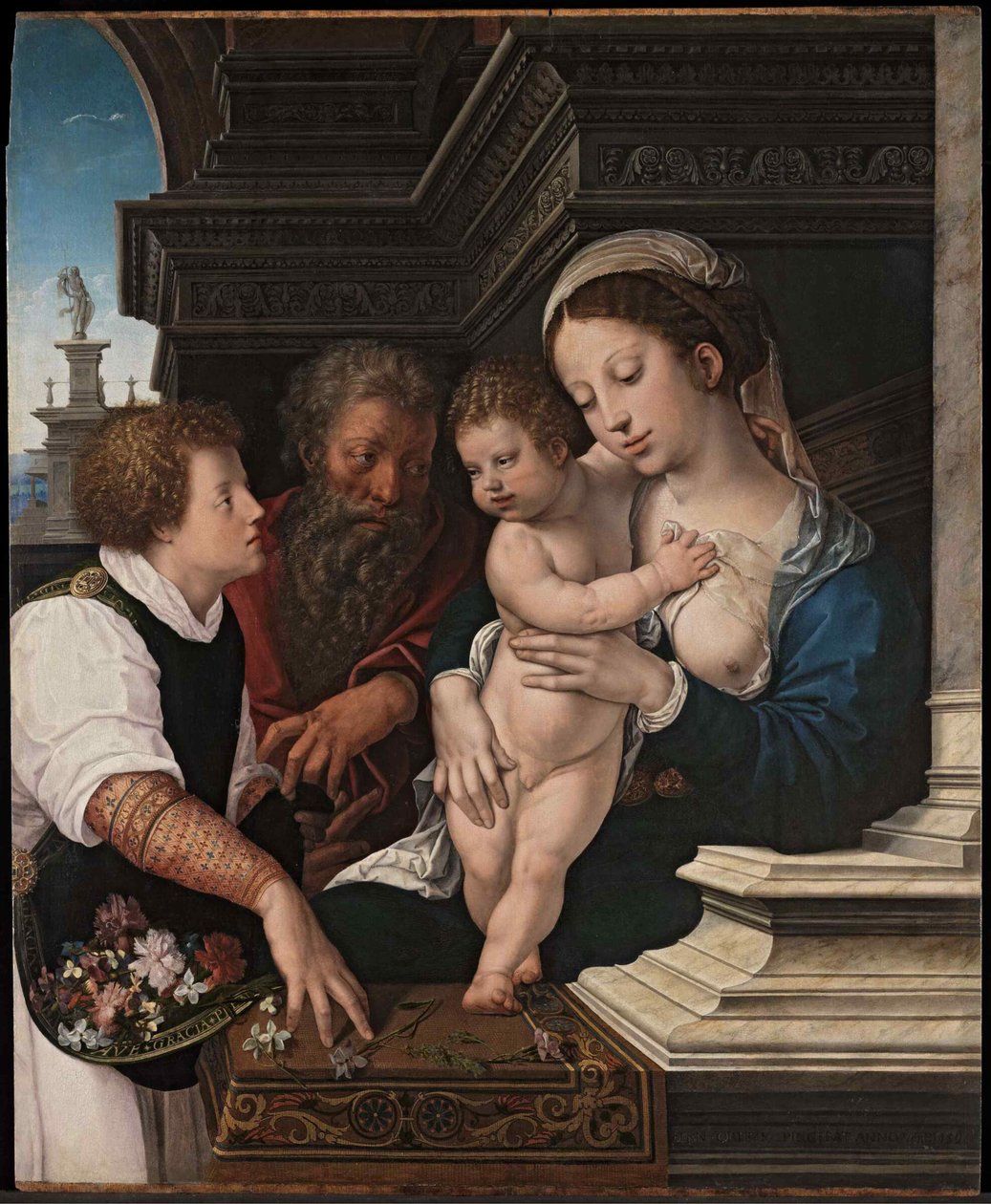 A Sagrada Família, ca 1521. de Bernard van Orley