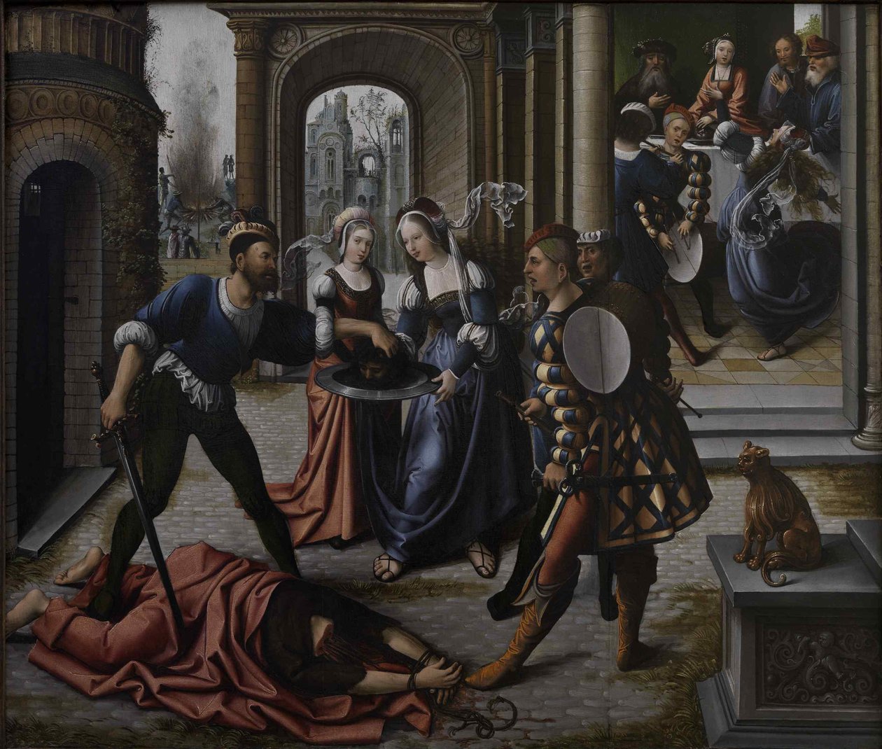 O martírio de São João Batista, ca 1514. de Bernard van Orley