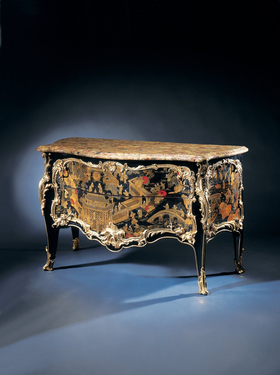Uma cômoda Luís XV, 1710-65 de Bernard van Risenburgh II