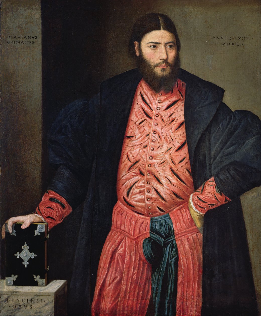 Retrato de Ottavio Grimani, Procurador de São Marcos, 1541 de Bernardino Licinio