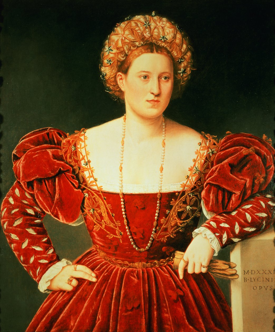 Retrato de uma senhora de Bernardino Licinio