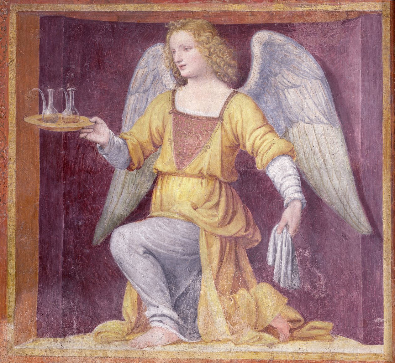 Um anjo de 1525 de Bernardino Luini