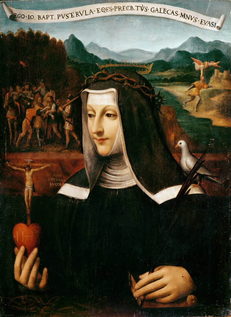 Ex Voto dedicado a Santa Catarina de Siena (1347-80) de Bernardino Luini