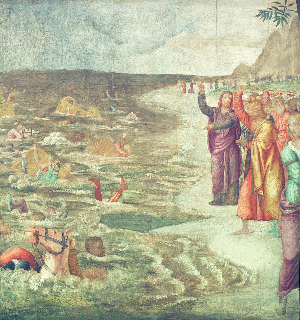 A travessia do mar vermelho de Bernardino Luini