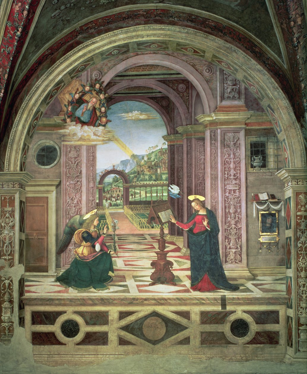 Anunciação, 1501 de Bernardino di Betto Pinturicchio