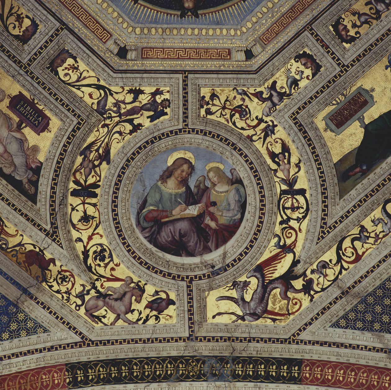 Abóbada do presbitério, Santa Maria del Popolo, Roma, c.1484-92 de Bernardino di Betto Pinturicchio